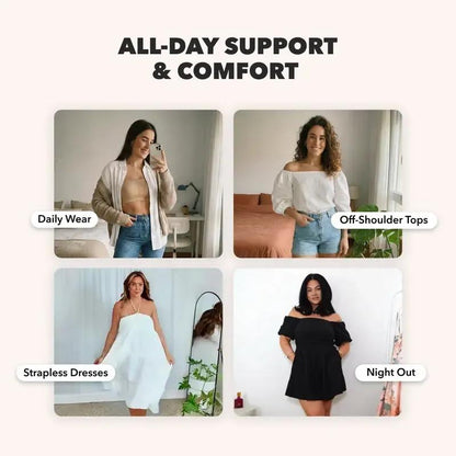Beleno Bandeau Bra styled for daily wear, off-shoulder tops, strapless dresses and night out