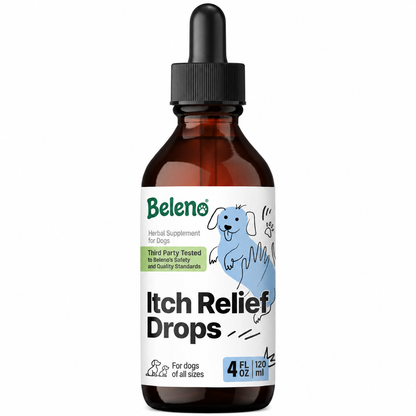 Beleno Itch Relief Drops bottle